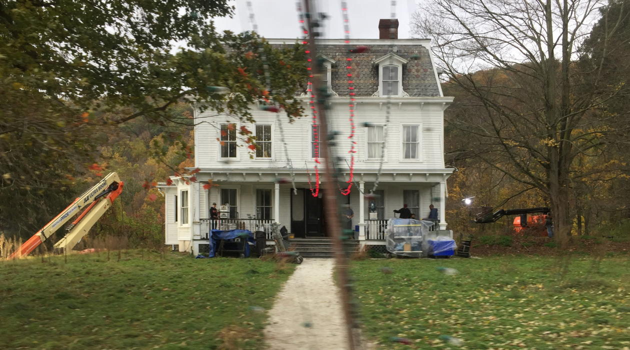 white house in pawling as seen in a quiet place